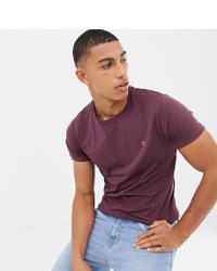 Мужская темно-пурпурная футболка с круглым вырезом от Farah