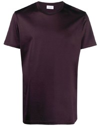 Мужская темно-пурпурная футболка с круглым вырезом от Low Brand
