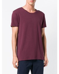 Мужская темно-пурпурная футболка с круглым вырезом от Hope
