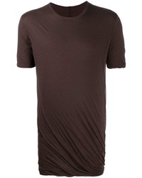 Мужская темно-пурпурная футболка с круглым вырезом от Rick Owens