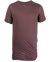 Мужская темно-пурпурная футболка с круглым вырезом от Rick Owens