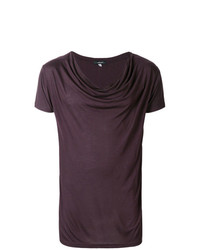 Мужская темно-пурпурная футболка с круглым вырезом от Unconditional