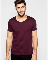 Мужская темно-пурпурная футболка от Asos