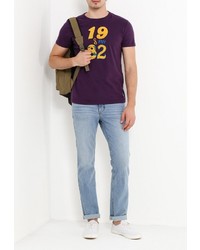 Мужская темно-пурпурная футболка от Frank NY