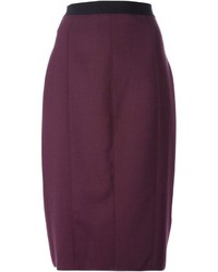 Темно-пурпурная юбка-карандаш от Forte Forte
