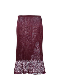 Темно-пурпурная юбка-миди от John Galliano Vintage
