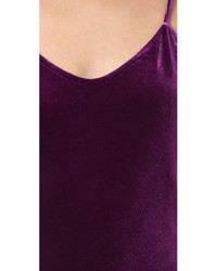 Темно-пурпурное бархатное платье от Rebecca Minkoff
