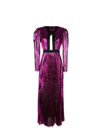 Темно-пурпурное вечернее платье с вырезом от Philosophy di Lorenzo Serafini