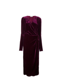 Темно-пурпурное вечернее платье от ATTICO