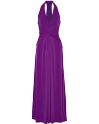 Темно-пурпурное вечернее платье от Halston