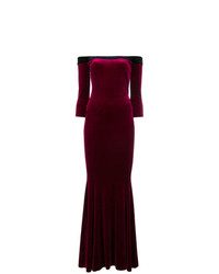 Темно-пурпурное вечернее платье от Norma Kamali
