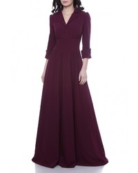 Темно-пурпурное вечернее платье от Olivegrey
