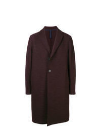 Темно-пурпурное длинное пальто от Harris Wharf London