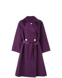Темно-пурпурное пальто