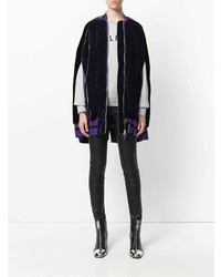 Темно-пурпурное пальто-накидка от Unravel Project