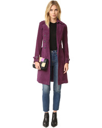 Женское темно-пурпурное пальто от Rebecca Minkoff