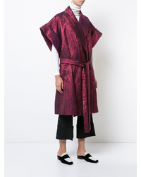 Женское темно-пурпурное пальто от DELPOZO