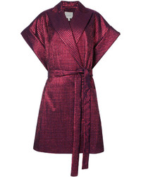 Женское темно-пурпурное пальто от DELPOZO
