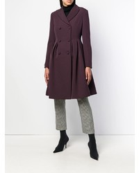Женское темно-пурпурное пальто от Moschino