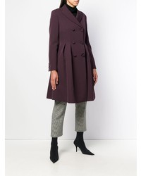 Женское темно-пурпурное пальто от Moschino