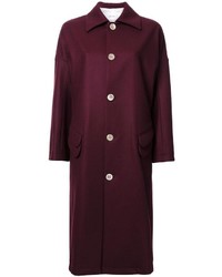 Женское темно-пурпурное пальто от JULIEN DAVID
