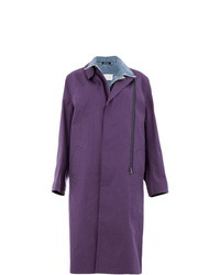 Женское темно-пурпурное пальто от Maison Margiela