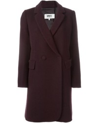 Женское темно-пурпурное пальто от MM6 MAISON MARGIELA