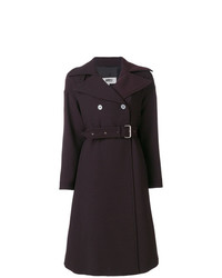 Женское темно-пурпурное пальто от MM6 MAISON MARGIELA