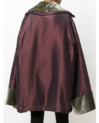 Женское темно-пурпурное пальто от Romeo Gigli Vintage