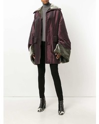 Женское темно-пурпурное пальто от Romeo Gigli Vintage