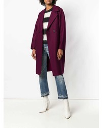 Женское темно-пурпурное пальто от Harris Wharf London