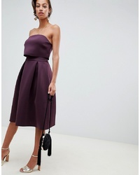 Темно-пурпурное платье-миди от ASOS DESIGN