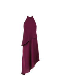 Темно-пурпурное платье-миди от Egrey