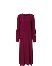 Темно-пурпурное платье-миди от Marni