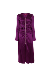 Темно-пурпурное платье-миди от Sies Marjan