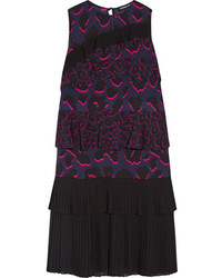 Темно-пурпурное платье с леопардовым принтом от Markus Lupfer