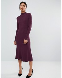 Темно-пурпурное платье с пышной юбкой от Whistles