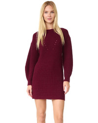 Темно-пурпурное платье-свитер от TSE