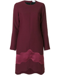 Темно-пурпурное шелковое платье от Carven