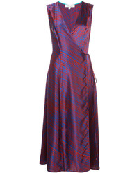 Темно-пурпурное шелковое платье от Diane von Furstenberg