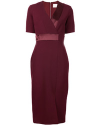 Темно-пурпурное шелковое платье от Dion Lee
