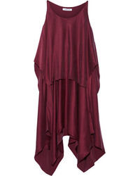 Темно-пурпурное шелковое платье от Elizabeth and James