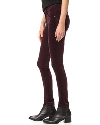 Темно-пурпурные бархатные джинсы скинни от Rag & Bone