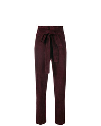 Женские темно-пурпурные брюки-галифе от Stouls
