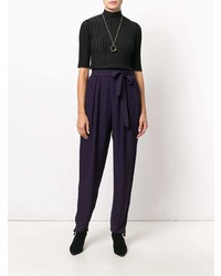 Женские темно-пурпурные брюки-галифе от Yves Saint Laurent Vintage