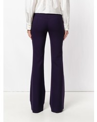 Темно-пурпурные брюки-клеш от Chloé