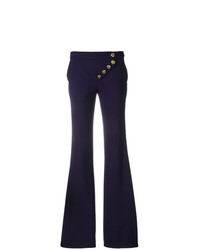 Темно-пурпурные брюки-клеш от Chloé