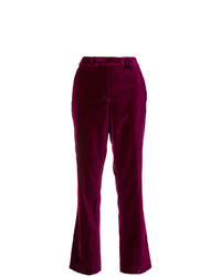 Темно-пурпурные брюки-клеш от Etro