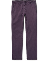 Темно-пурпурные брюки чинос из саржи