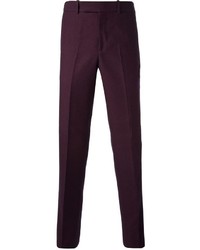 Темно-пурпурные брюки чинос от Alexander McQueen